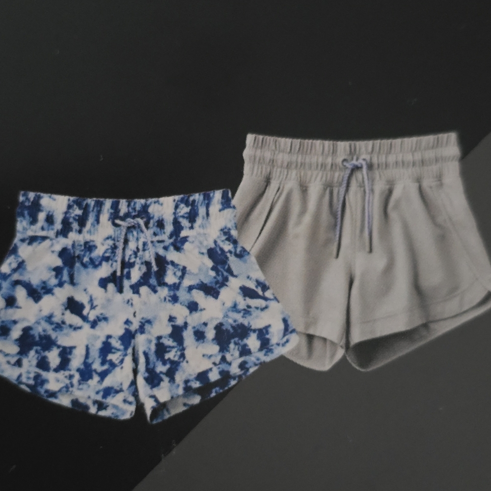 Two Pack Of Girls Active Athletic Shorts